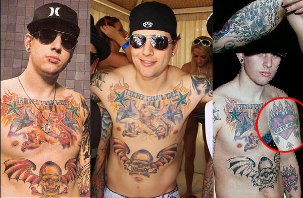 Avenged Sevenfold アヴェンジド セヴンフォールド のタトゥー Tattoo Gig 有名人のタトゥー画像