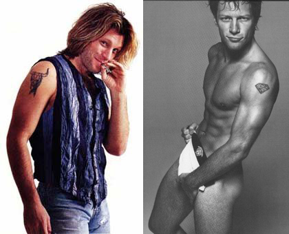 Bon Jovi ジョン・ボン・ジョヴィの腕のタトゥー 2