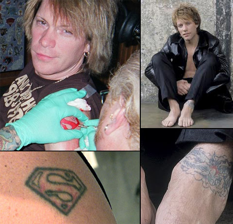Bon Jovi ジョン・ボン・ジョヴィの足首のタトゥー 3