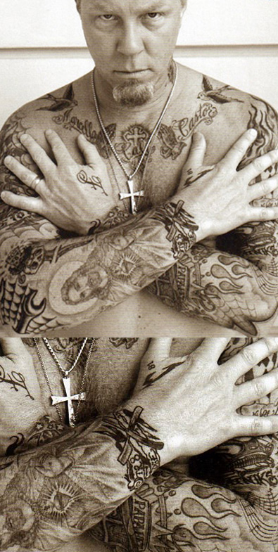 METALICA James Hetfield腕のタトゥー