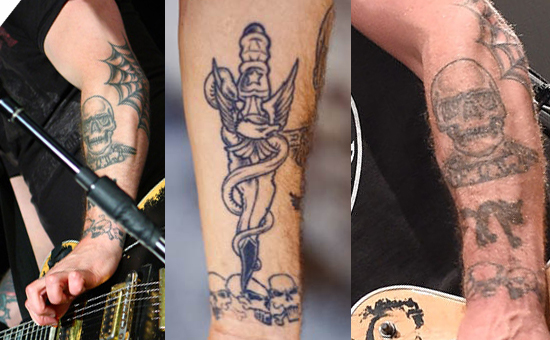 Rancid（ランシド）のティム・アームストロングの左腕のタトゥー