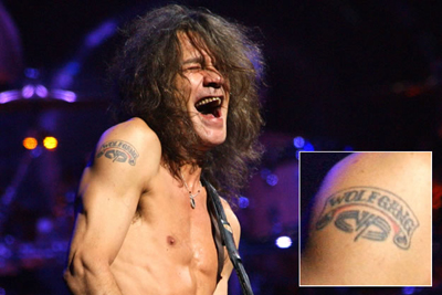 Van Halen Eddie 右腕のタトゥー