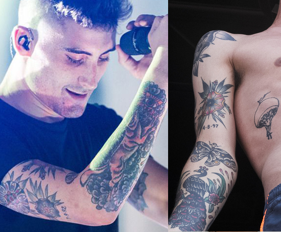 We Came as Romansのカイル・パヴォノフの右腕のタトゥー